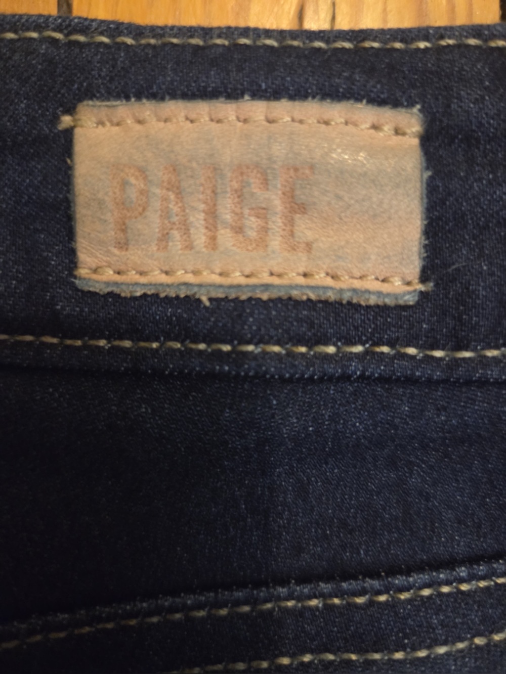 PAIGE Dark Indigo High-Rise Skinny Jeans - Picture 5 of 7